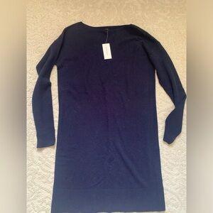 Banana Republic - Navy Cashmere-Blend Sweater Dress